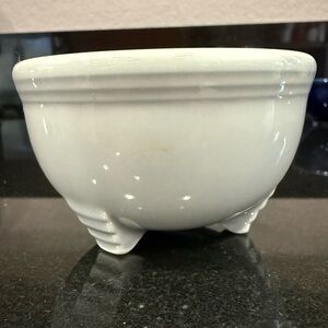 RARE Fiesta Gray Pearl Tripod Bowl